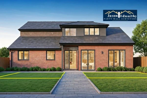 Home extension focusing on boundary line Rochford