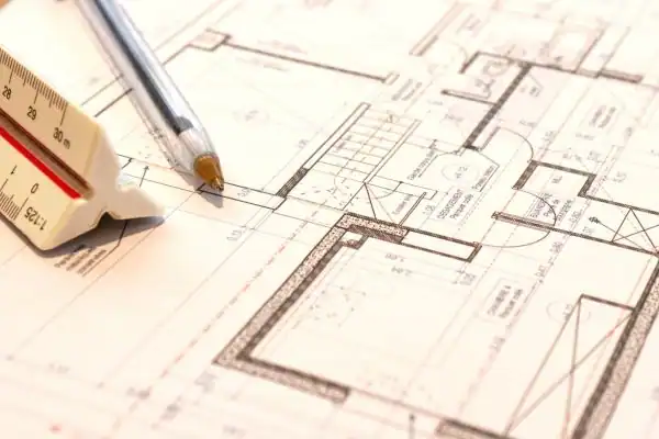Image of architect Rochford drawings
