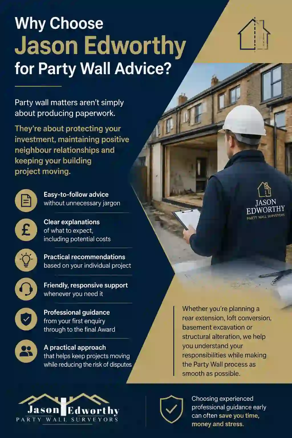 Why Choose Jason Edworthy for Party Wall Advice Rochford?